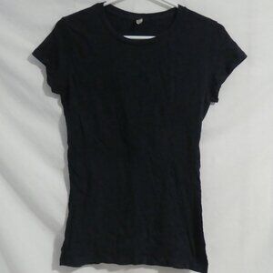 ALSTYLE APPAREL AND ACTIVEWEAR | large | Solid Black Tee / T-Shirt